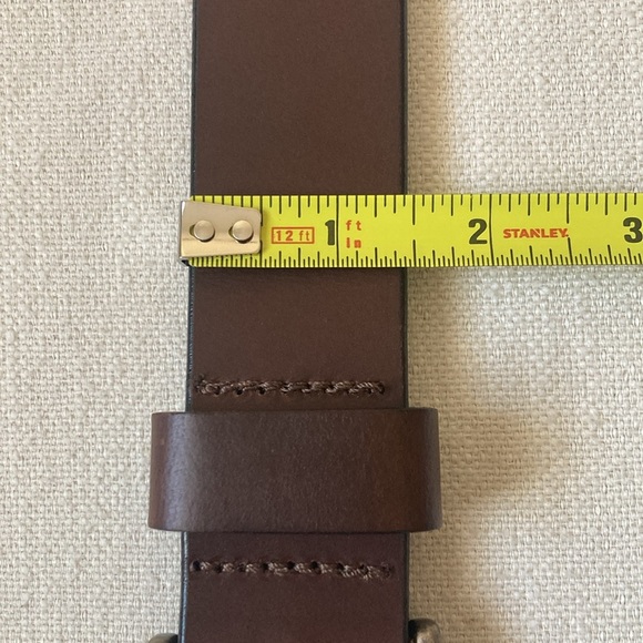 BISON | 38mm Box Canyon Brown Belt with Silver Buckle - Size 42 - Picture 4 of 16